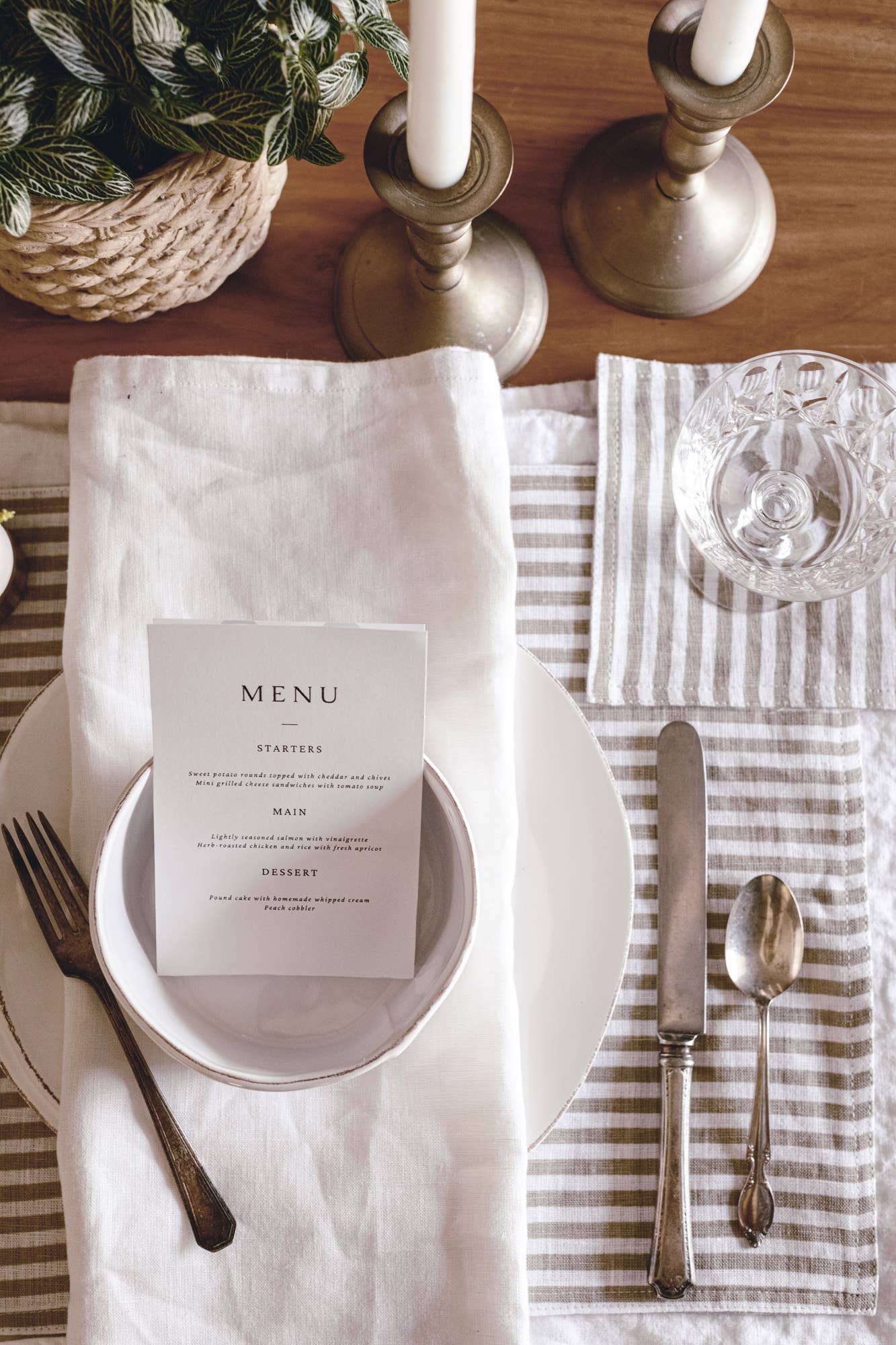 Keepsake Linen Placemat in Oatmeal