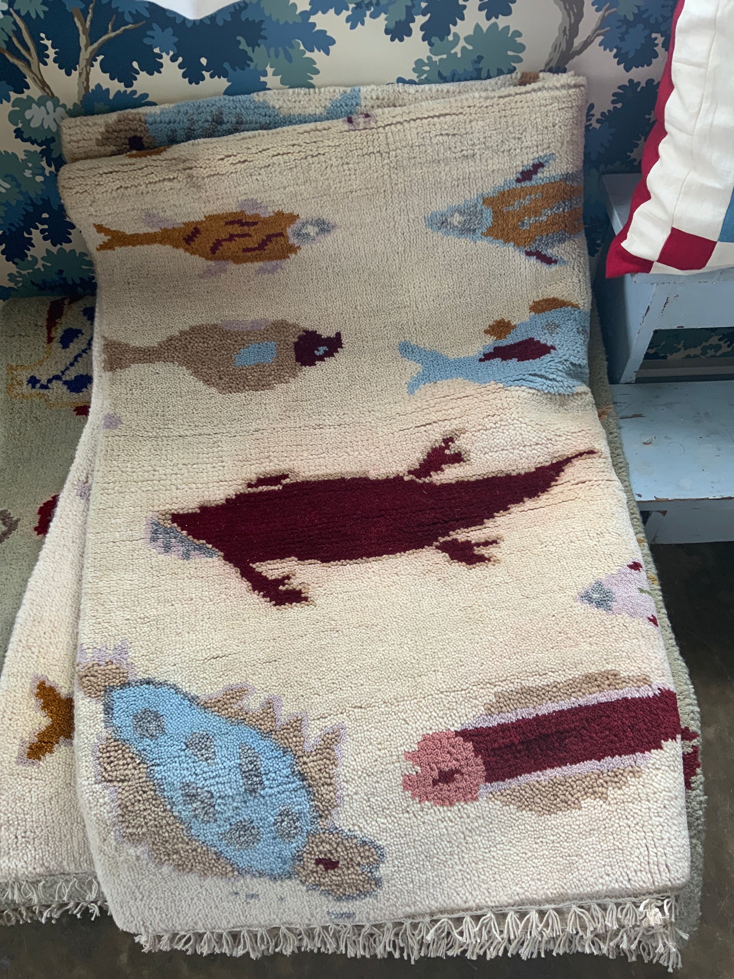 Vintage Fish Area Rug