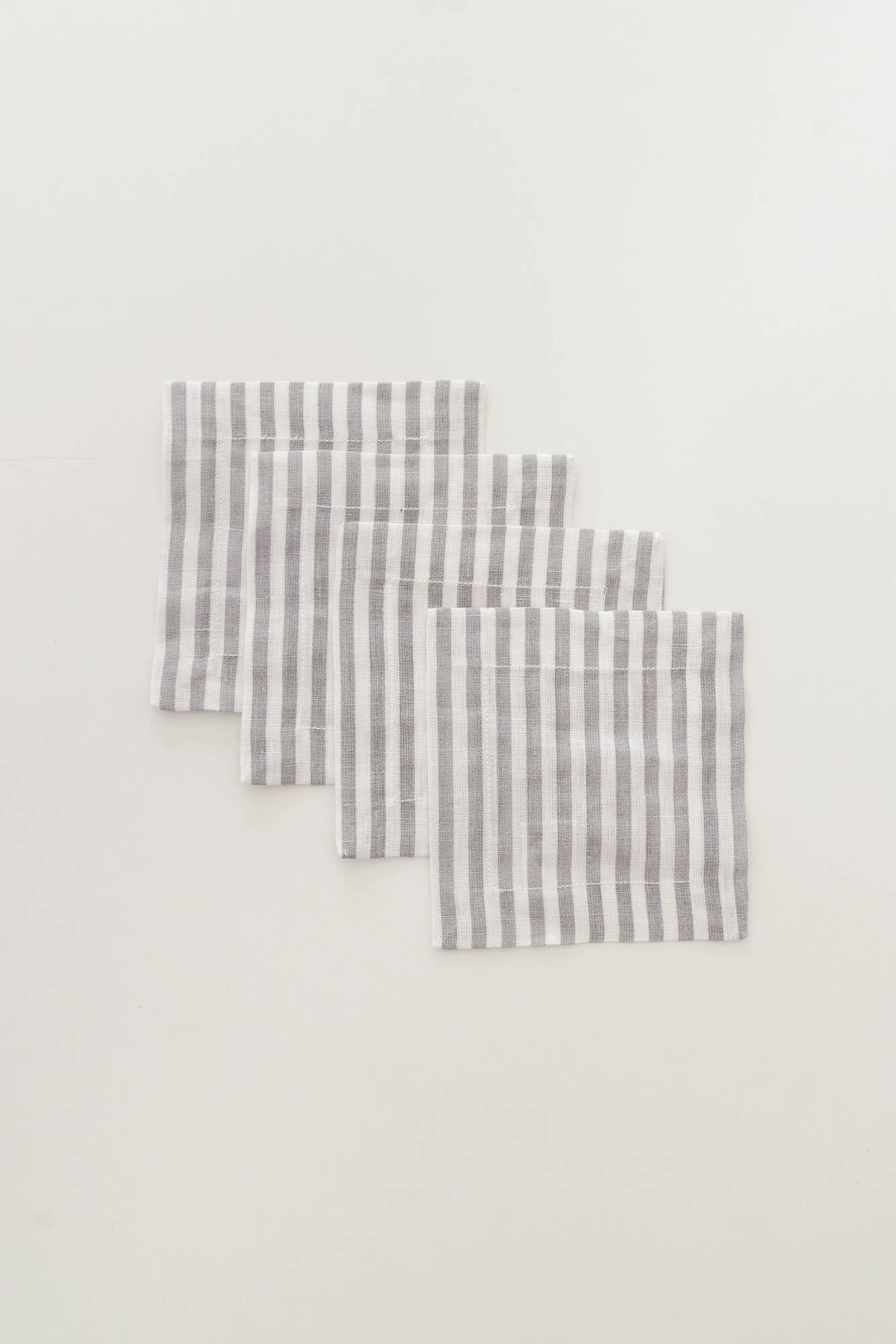 Keepsake Linen Cocktail Napkin in Light Blue