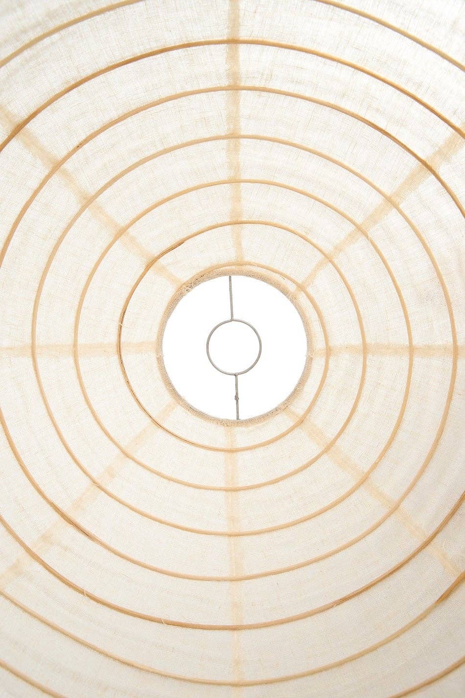 Linen Round Pendant Light | Ivory