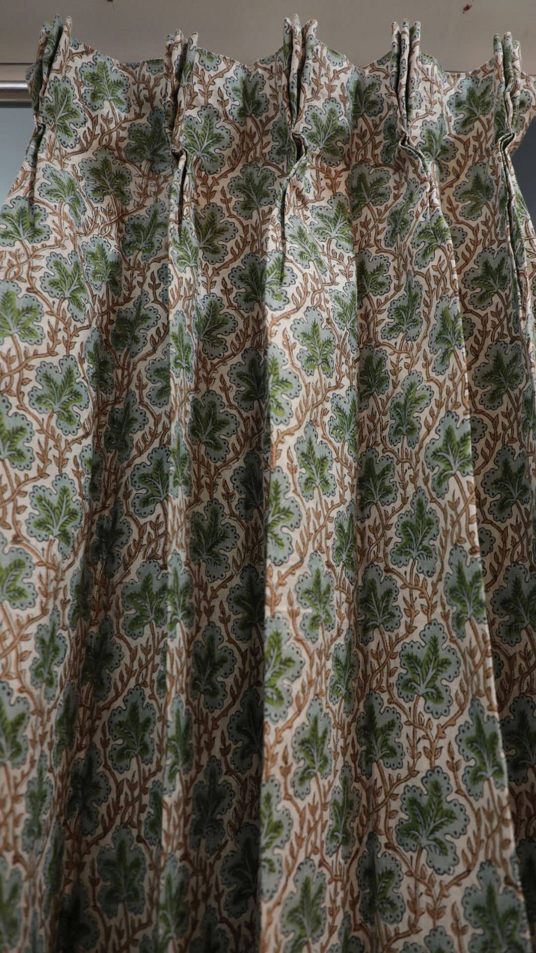 Block Print Plated Curtain