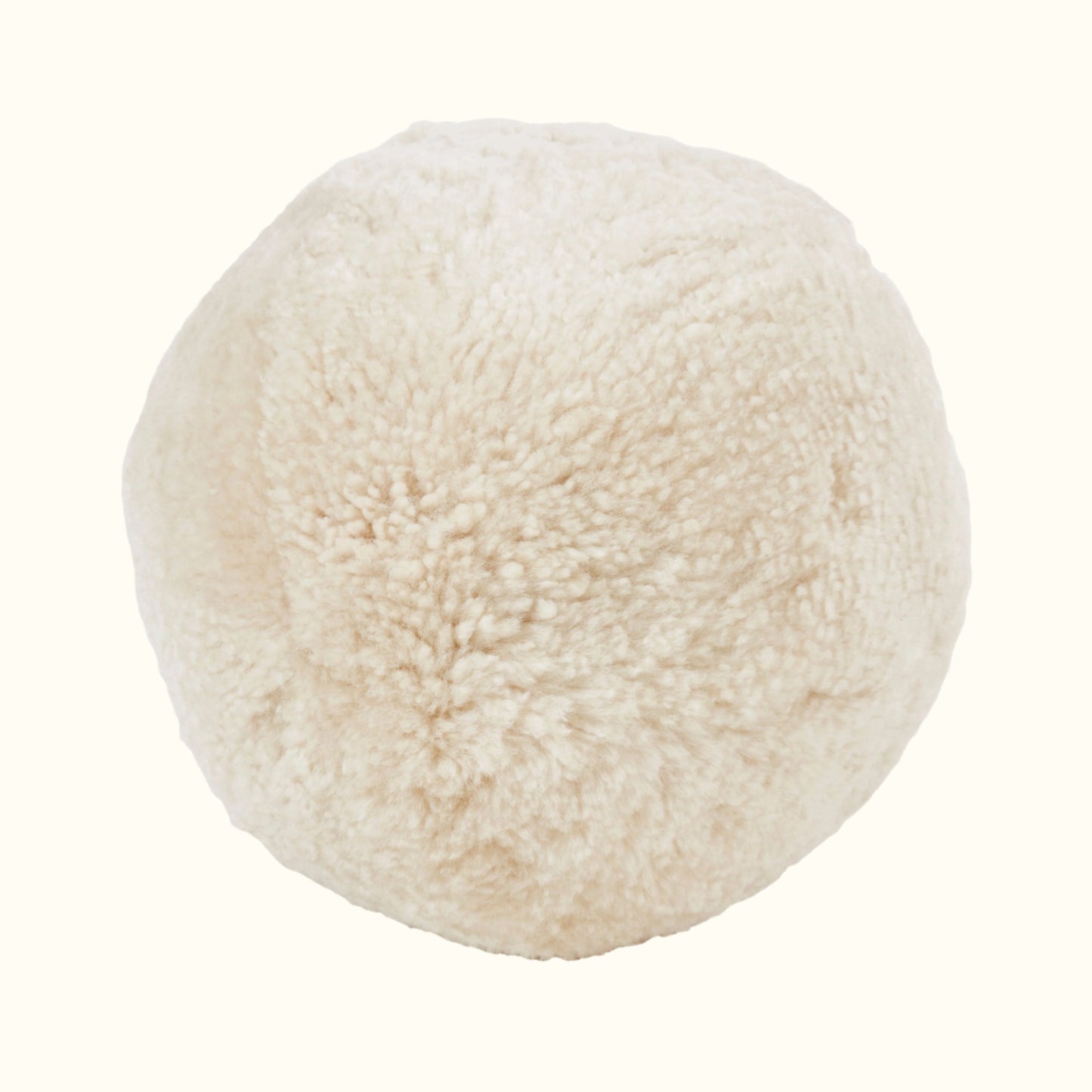 Fleece Sheepskin Ball Throw Pillow