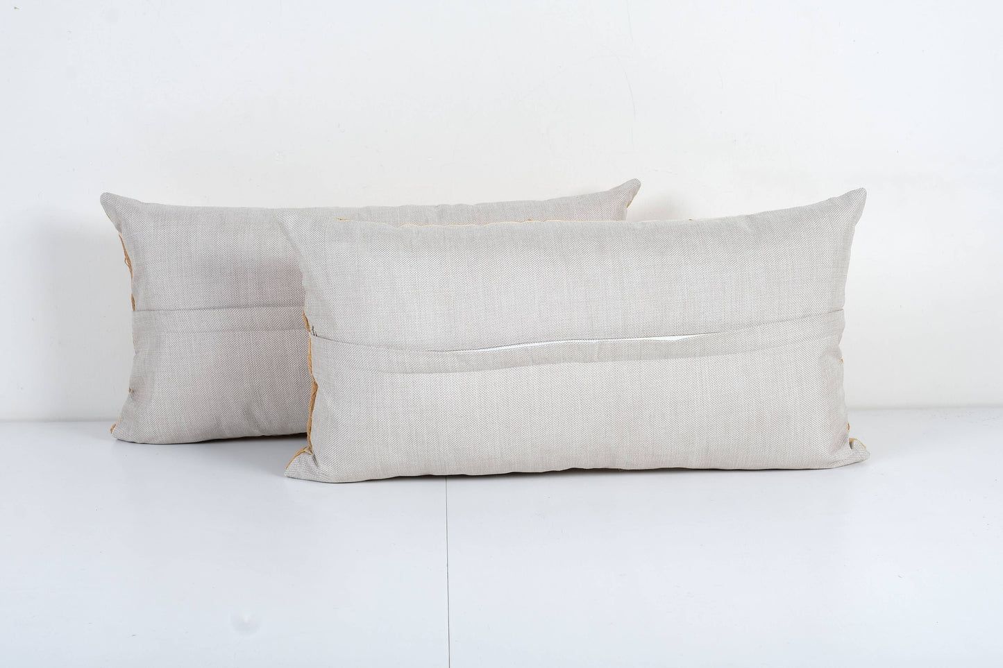 Vintage Suzani Lumbar Pillow | Neutral