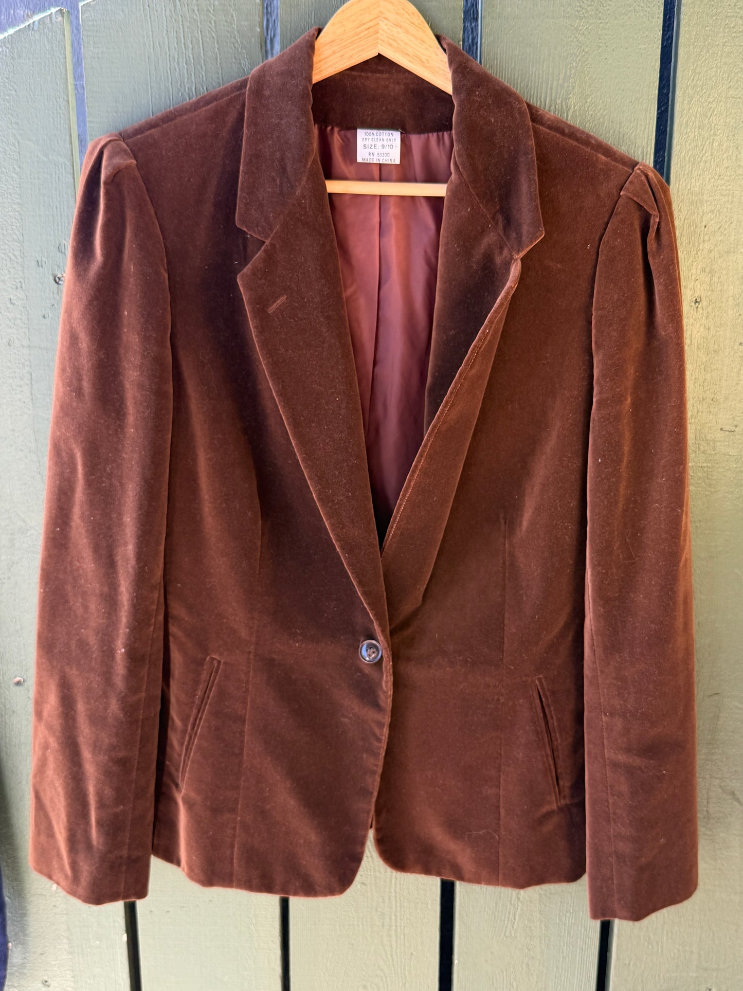 Vintage Velvet Blazer