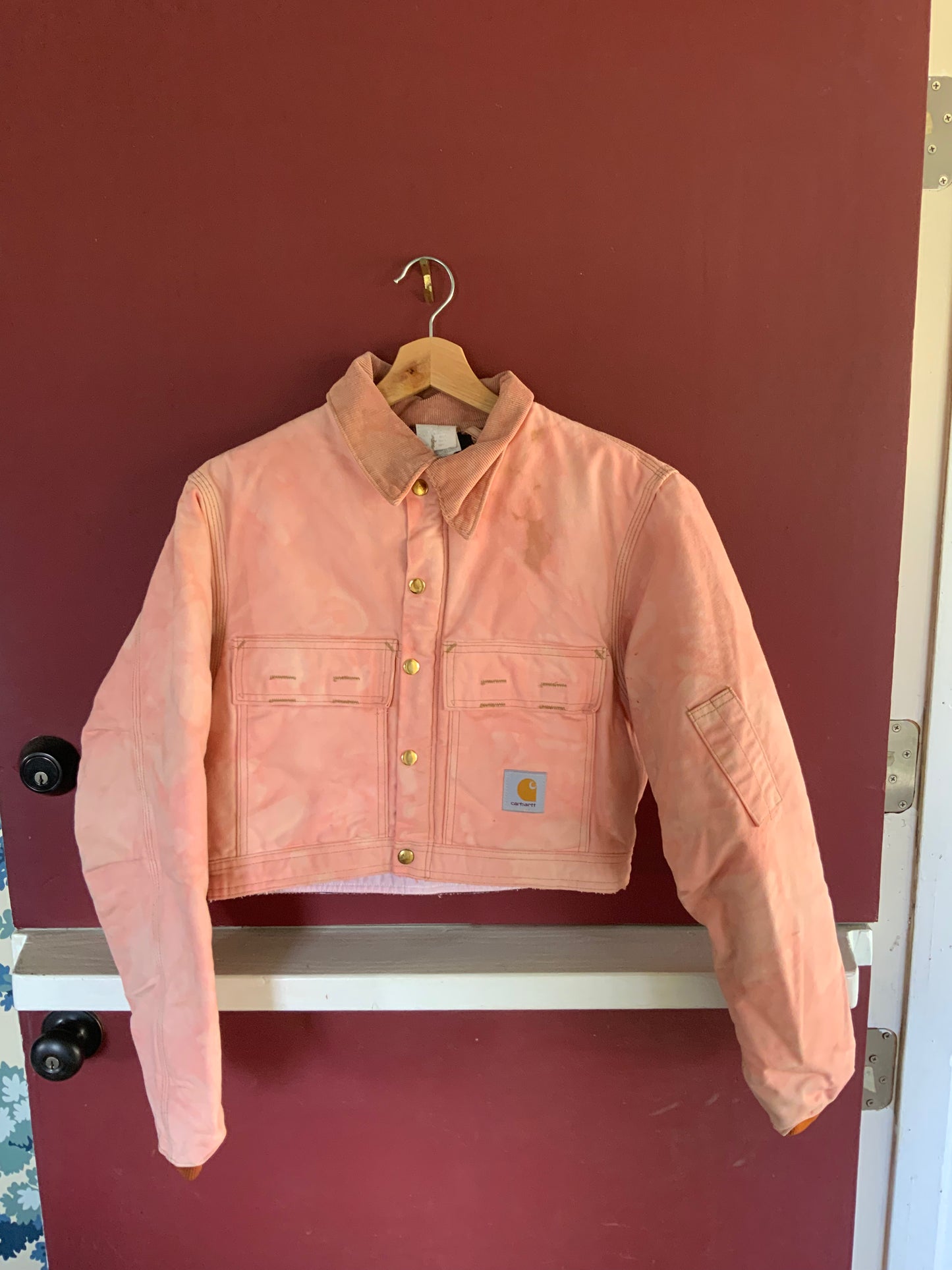 Vintage Hand Dyed Cropped Carhartt Jacket