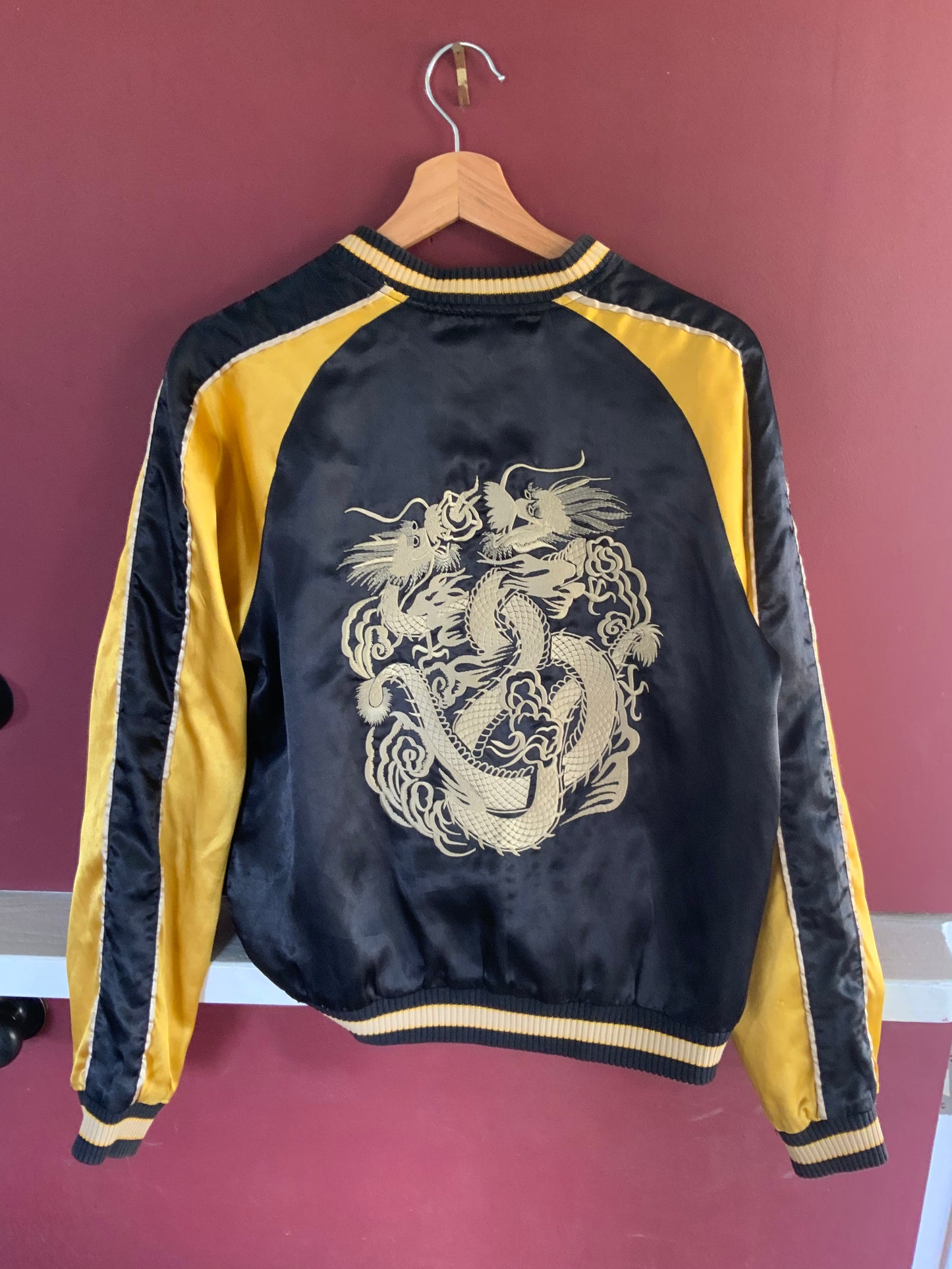 Vintage Silk Reversible Japanese Bomber