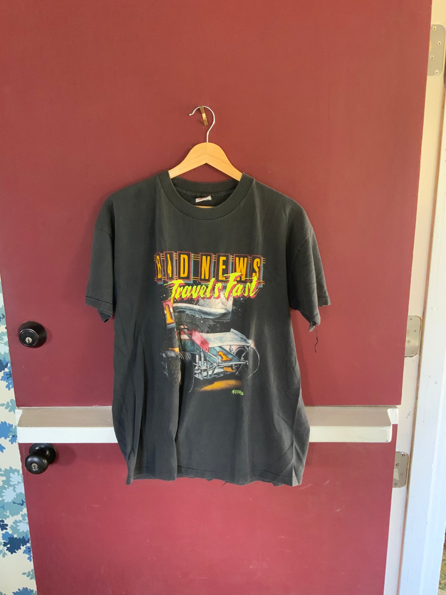 Vintage Bad News Race Car Tee
