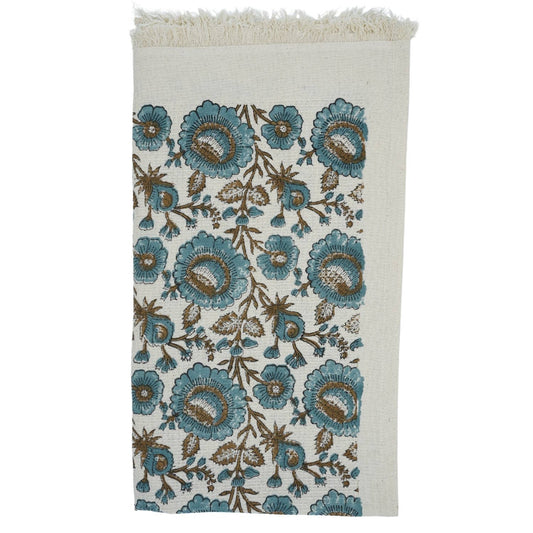 Floraine Block Print Hand Towel