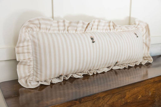 Ruffled Lumbar Pillow
