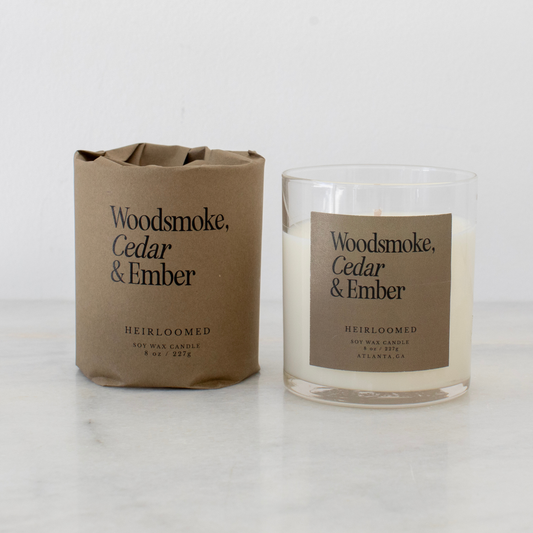 Woodsmoke, Cedar & Ember - Fall Candle