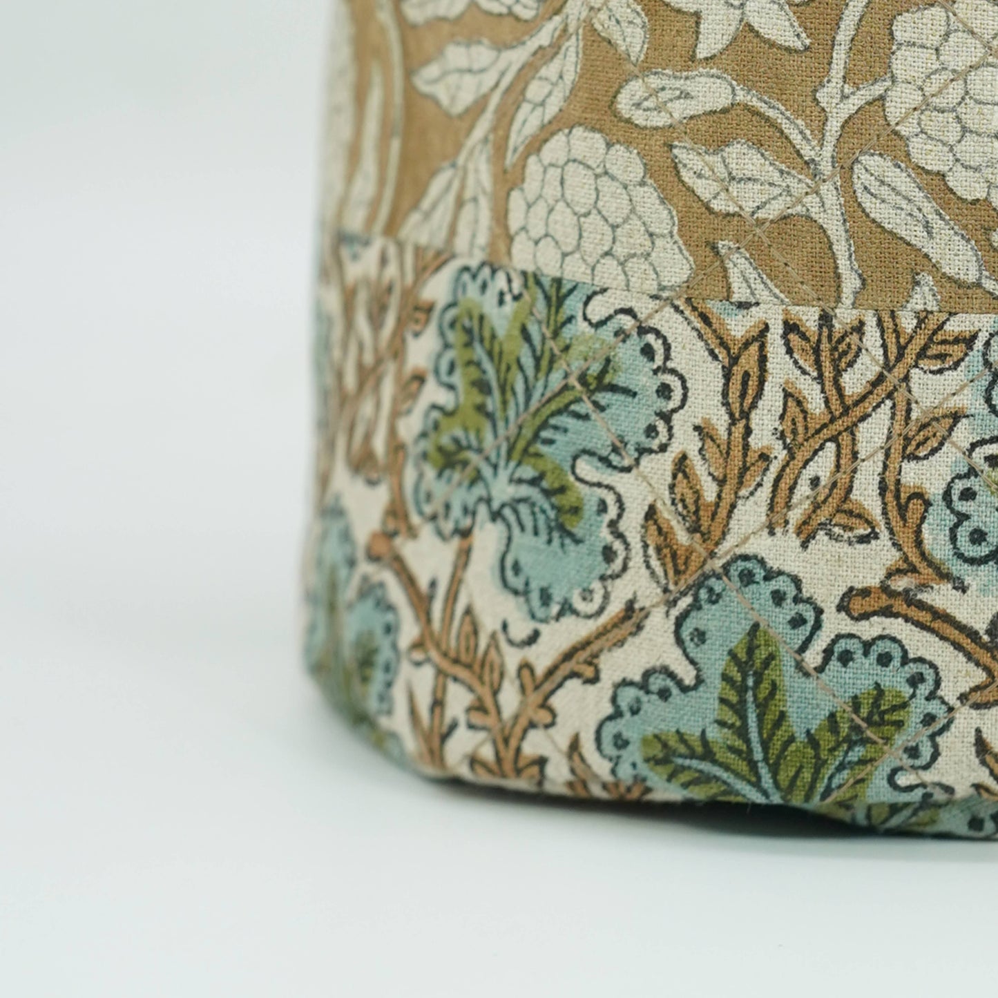 Block Print Linen Baskets - Set of 3