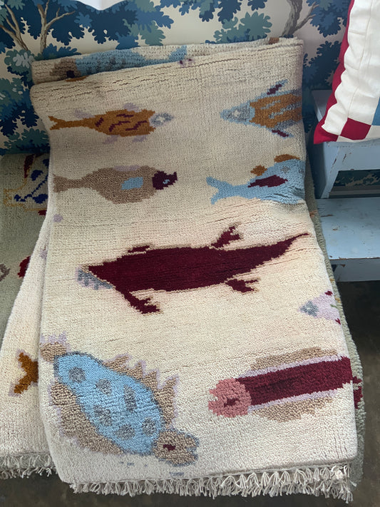 Vintage Fish Area Rug