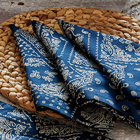 Bandana Napkin Set Of 4 - Blue