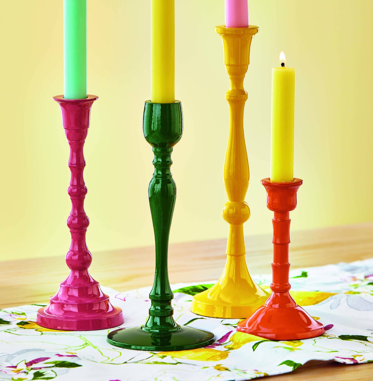 Taper Candle Holder - Burnt Orange