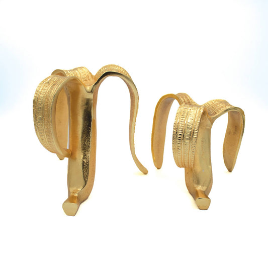 Gold Banana Candlestick Set