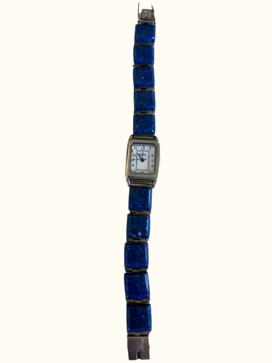 Vintage Sterling Silver and Lapis Watch