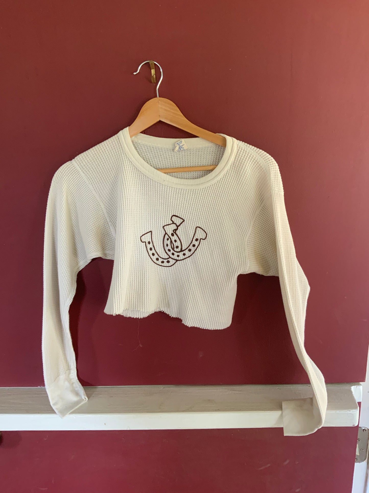Vintage Stitched Crop Thermal