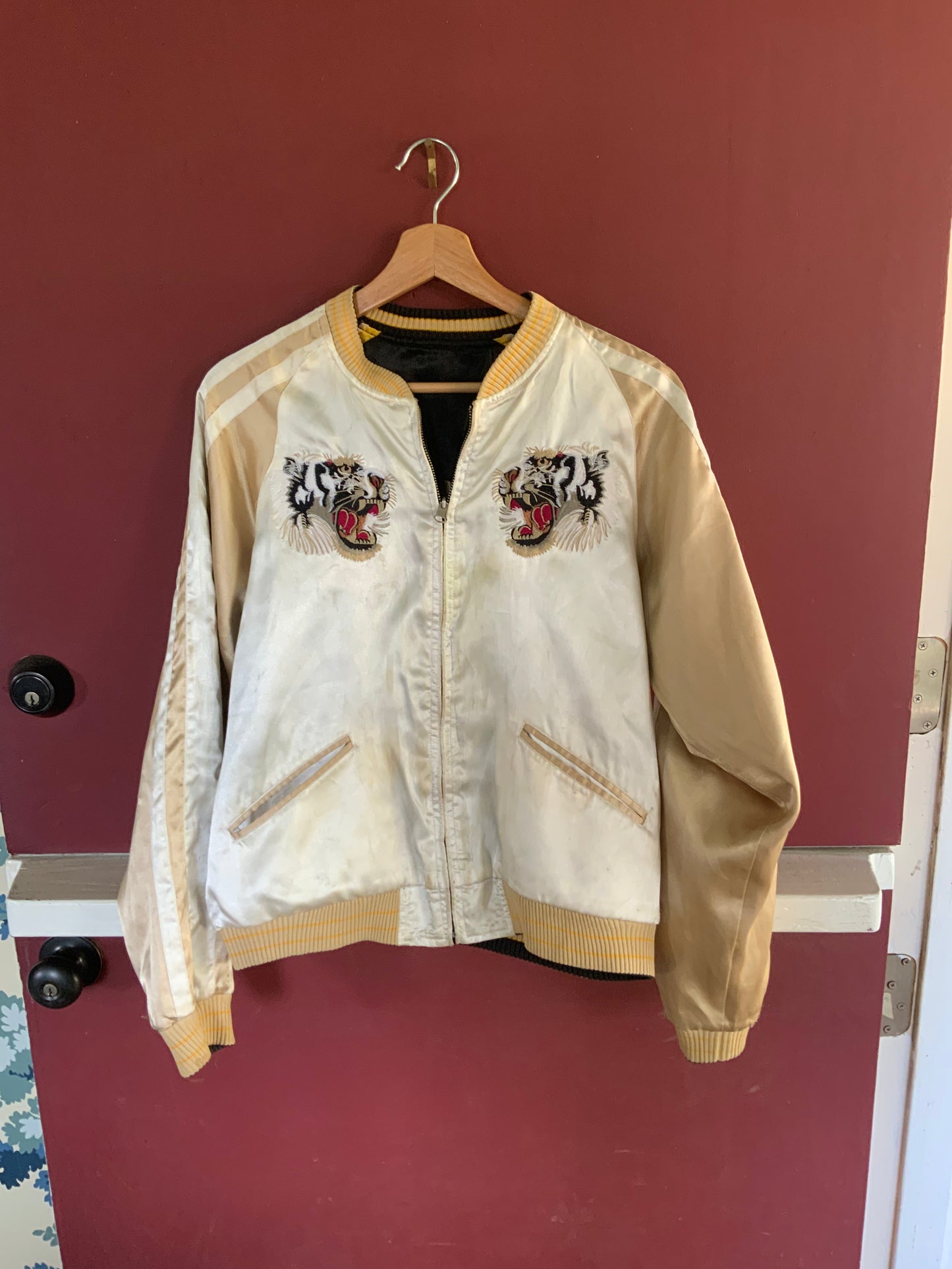 Vintage Silk Reversible Japanese Bomber