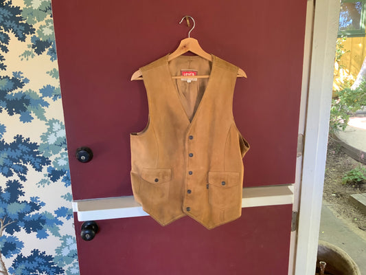 Men’s Vintage Suede Vest