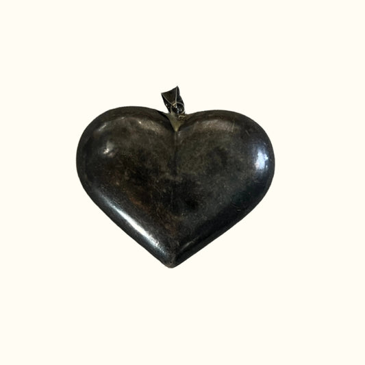 Vintage Large Puffy Heart Pendant