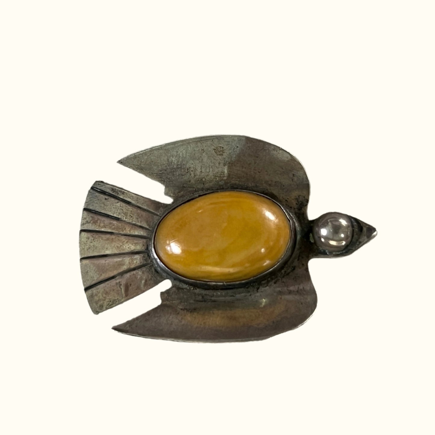Vintage Silver Swallow Pin