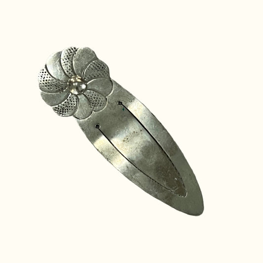 Vintage Floral Silver Bookmark