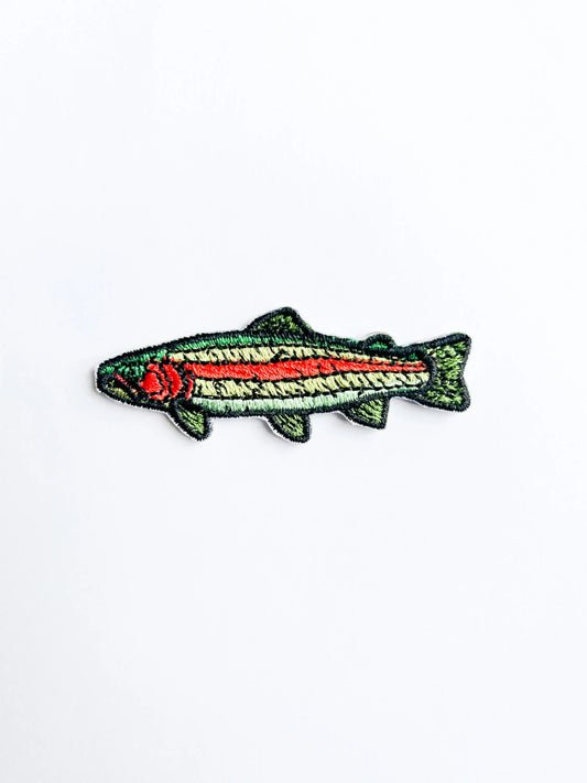 Embroidered Iron On Patch | Trout