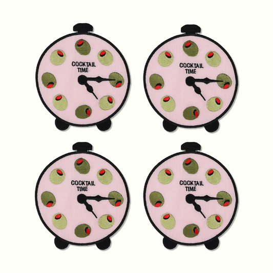 Cocktail Time Linen Cocktail Napkins