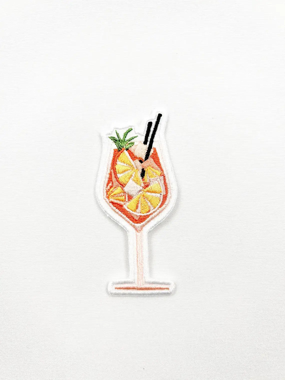 Embroidered Iron-On Patch | Aperol Spritz