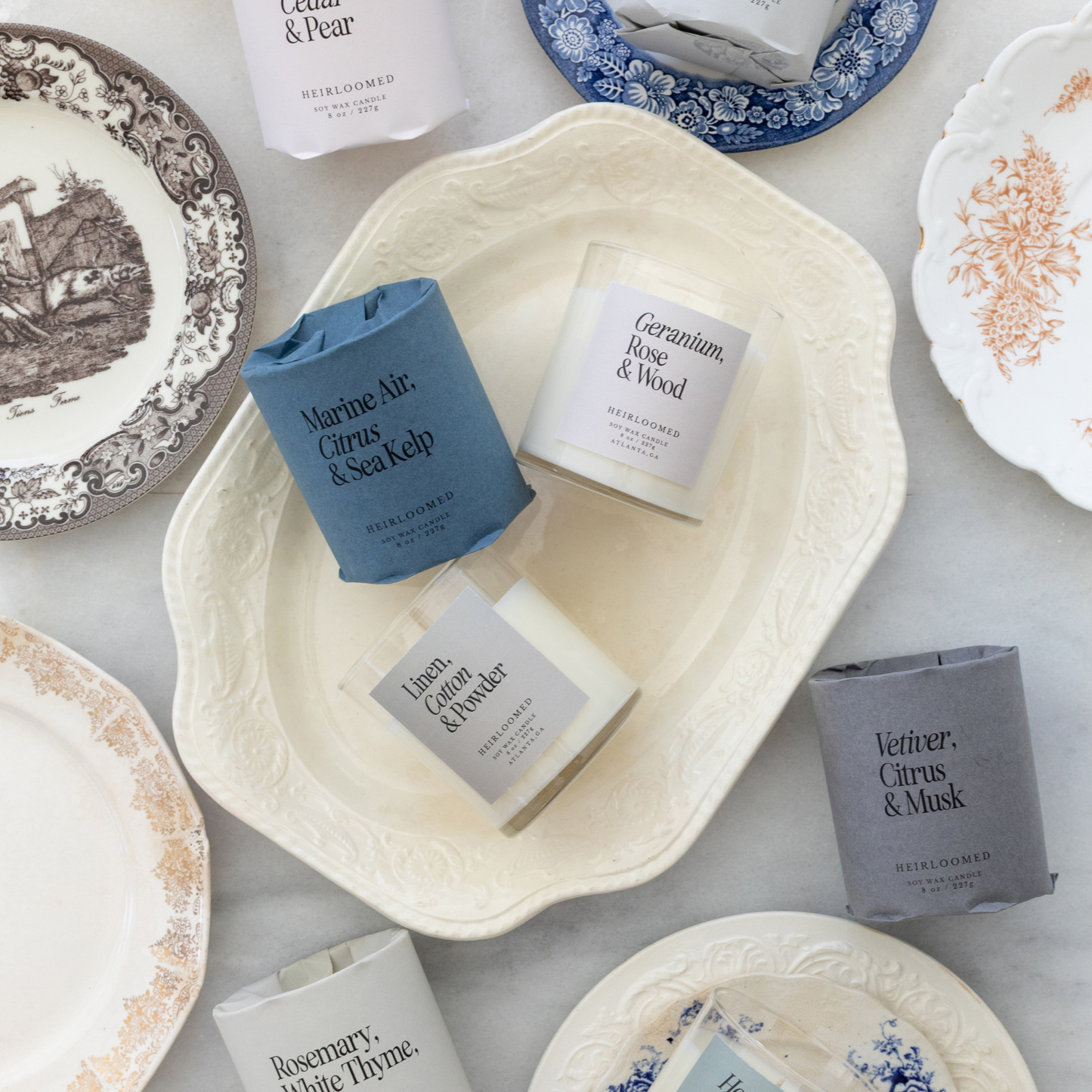 Marine Air, Citrus, Sea Kelp - 8 oz Soy Candle