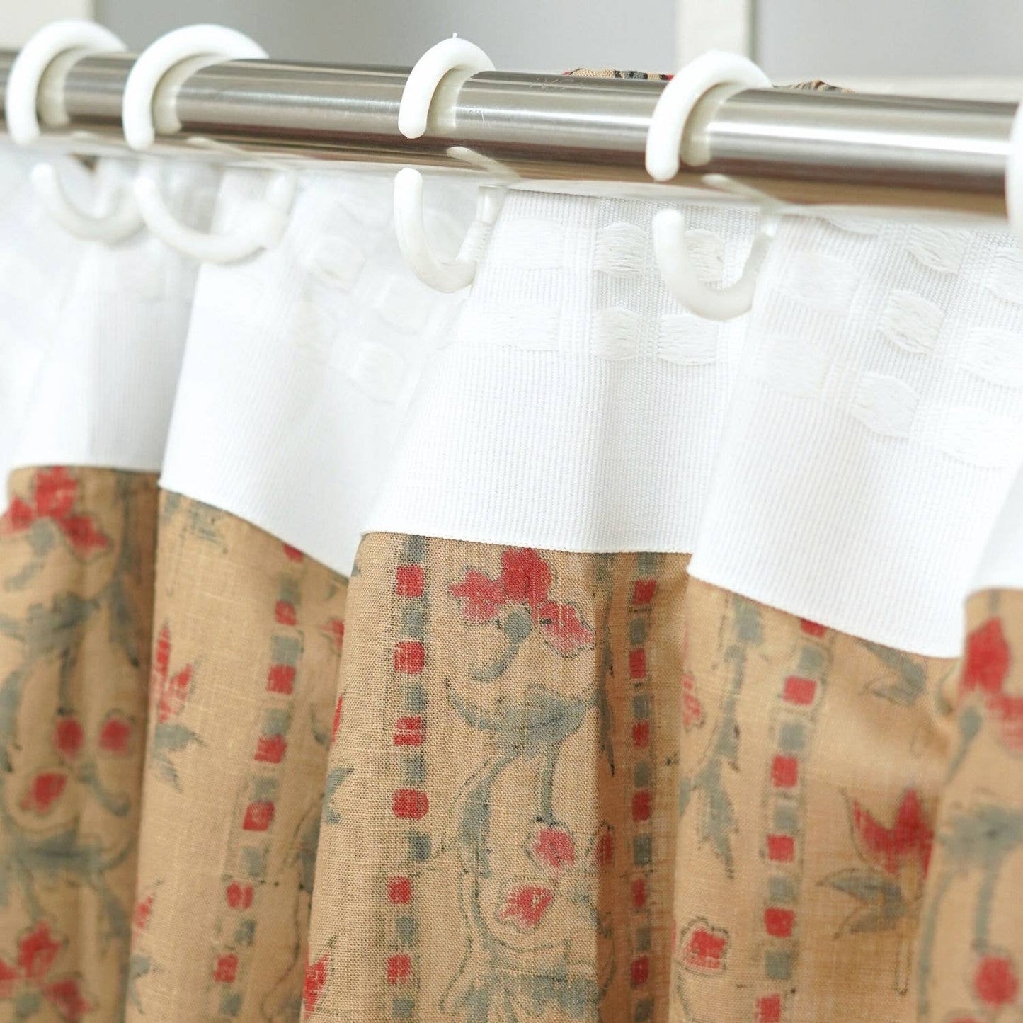 Block Print Linen Curtain