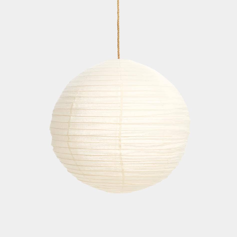 Linen Round Pendant Light | Ivory